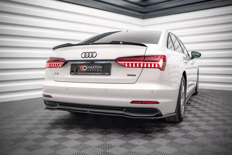 Maxton Design Heckspoiler Lippe für Audi A6 Limousine C8 Hochglanz schwarz – Ansicht 2