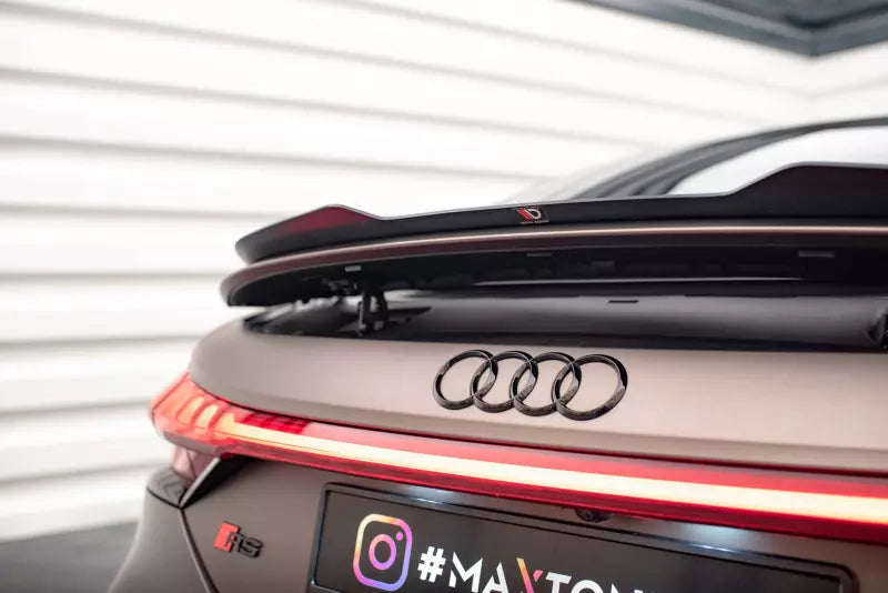 Maxton Design Heckspoiler Lippe für Audi e-Tron GT / RS GT RS Mk1 Hochglanz schwarz – Ansicht 2