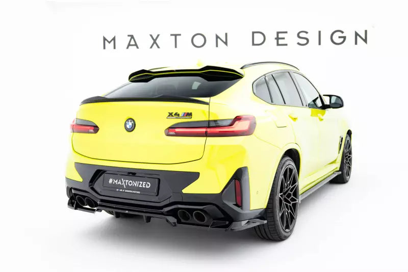 Maxton Design Heckspoiler Lippe V.2 (oben) für BMW X4 M-Paket G02 Facelift Hochglanz schwarz – Ansicht 2