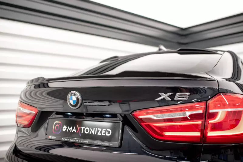 Maxton Design Heckspoiler 3D V.1 für BMW X6 M-Paket F16 Hochglanz schwarz – Ansicht 1