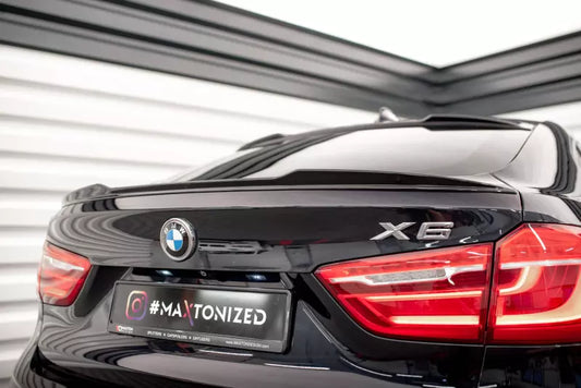 Maxton Design Heckspoiler 3D V.1 für BMW X6 M-Paket F16 Hochglanz schwarz – Ansicht 1