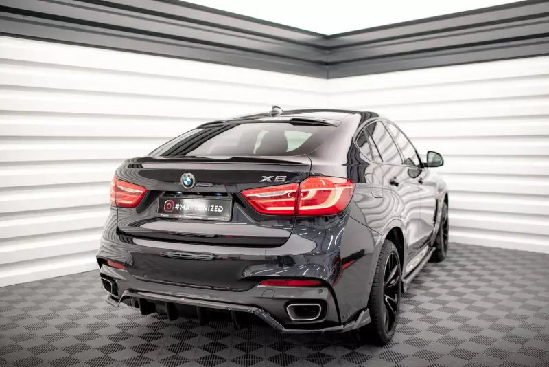 Maxton Design Heckspoiler 3D V.1 für BMW X6 M-Paket F16 Hochglanz schwarz – Ansicht 2