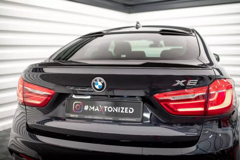 Maxton Design Heckspoiler 3D V.1 für BMW X6 M-Paket F16 Hochglanz schwarz – Ansicht 4
