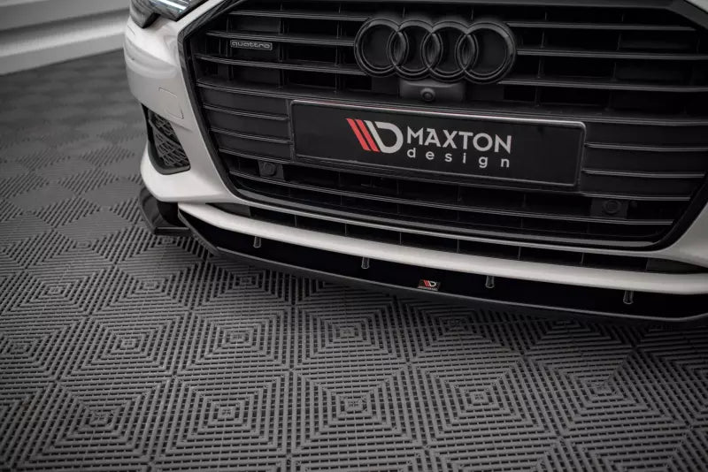 Maxton Design Frontlippe V.1 für Audi A6 C8 Hochglanz schwarz – Ansicht 3