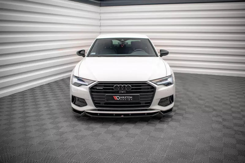 Maxton Design Frontlippe V.2 für Audi A6 C8 Hochglanz schwarz – Ansicht 2