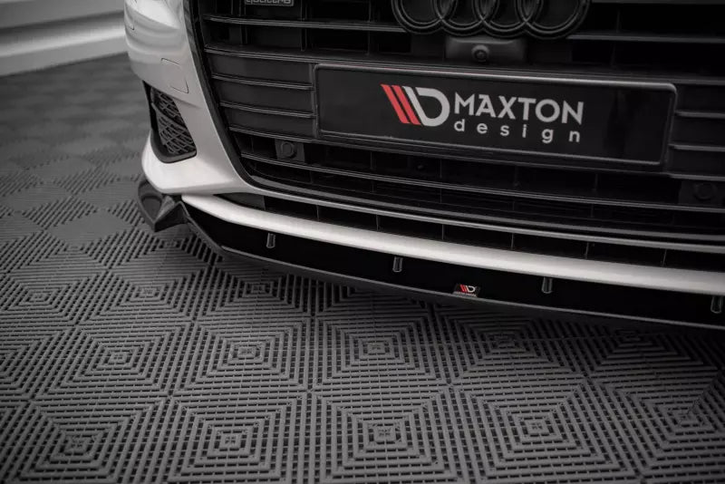 Maxton Design Frontlippe V.2 für Audi A6 C8 Hochglanz schwarz – Ansicht 3