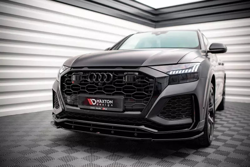 Maxton Design Frontlippe V.1 für Audi RSQ8 Mk1 Hochglanz schwarz – Ansicht 1