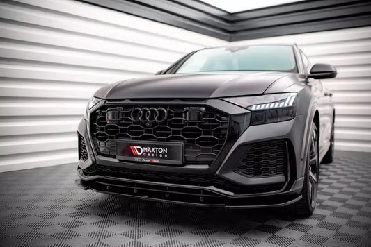 Maxton Design Frontlippe V.1 für Audi RSQ8 Mk1 Hochglanz schwarz – Ansicht 1