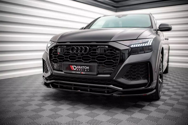 Maxton Design Frontlippe V.2 für Audi RSQ8 Mk1 Hochglanz schwarz – Ansicht 1