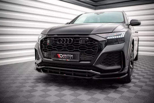 Maxton Design Frontlippe V.2 für Audi RSQ8 Mk1 Hochglanz schwarz – Ansicht 1