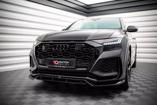 Maxton Design Frontlippe V.3 für Audi RSQ8 Mk1 Hochglanz schwarz – Ansicht 1