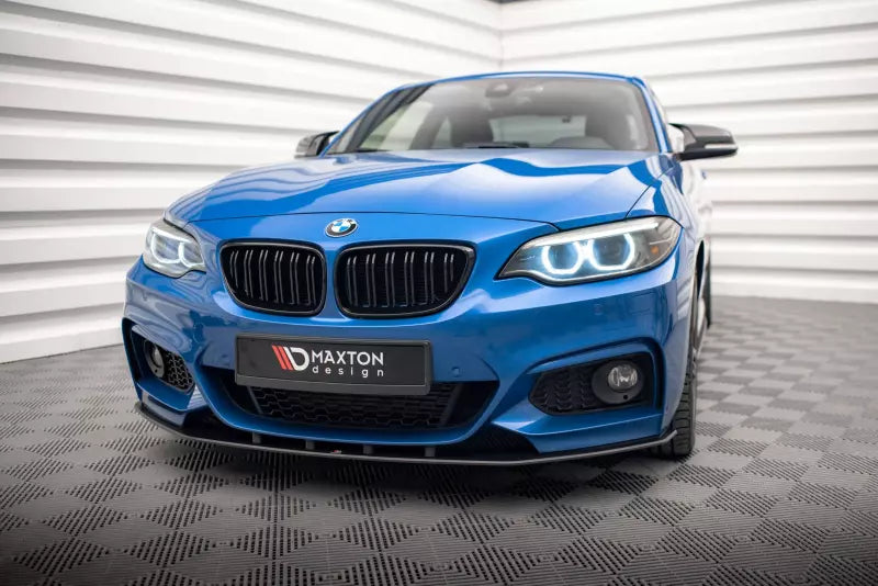 Maxton Design Street Pro Frontlippe für BMW 2 M-Paket F22 schwarz – Ansicht 1