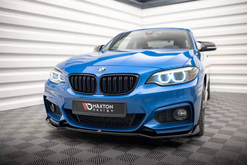Maxton Design Frontlippe V.1 für BMW 2 M-Paket F22 Hochglanz schwarz – Ansicht 1