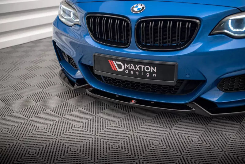 Maxton Design Frontlippe V.2 für BMW 2 M-Paket F22 Hochglanz schwarz – Ansicht 3