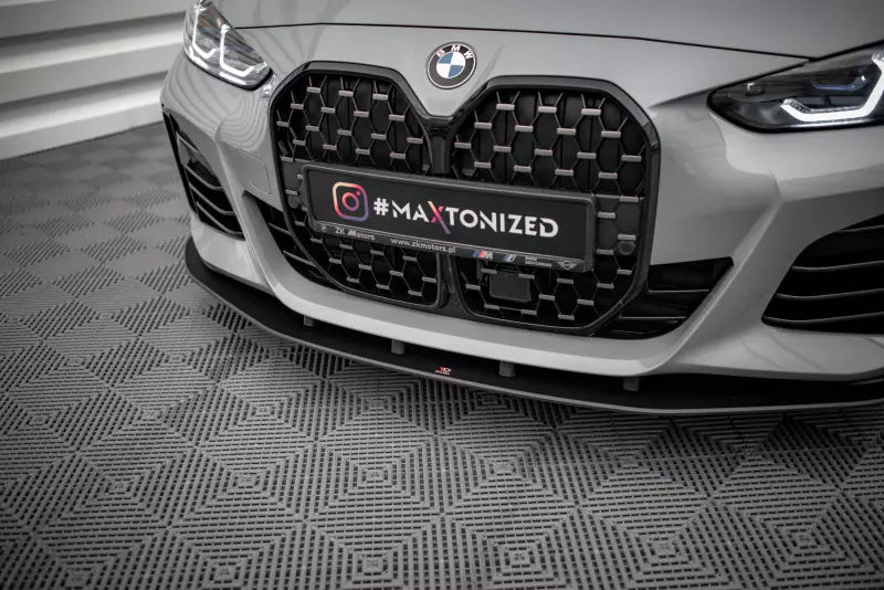 Maxton Design Street Pro Frontlippe für BMW 4er Gran Coupe M-Paket G26 schwarz – Ansicht 3