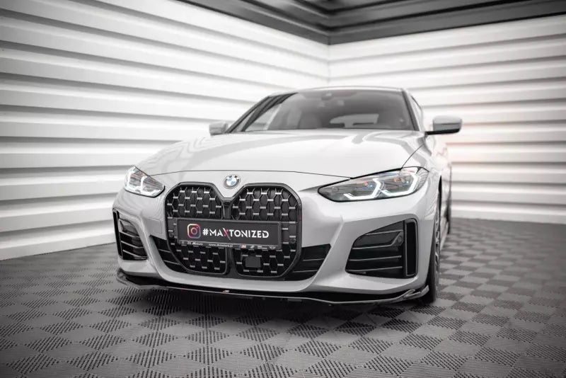 Maxton Design Frontlippe V.1 für BMW 4er Gran Coupe M-Paket G26 Hochglanz schwarz – Ansicht 1