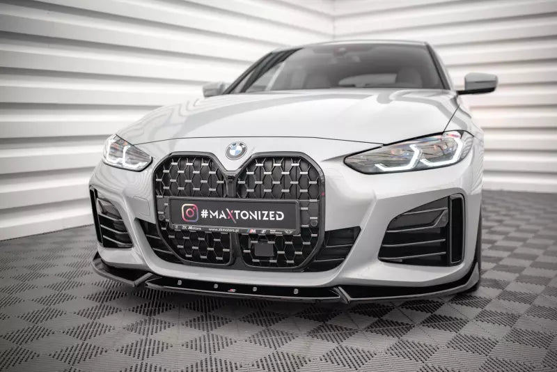 Maxton Design Frontlippe V.2 für BMW 4er Gran Coupe M-Paket G26 Hochglanz schwarz – Ansicht 1