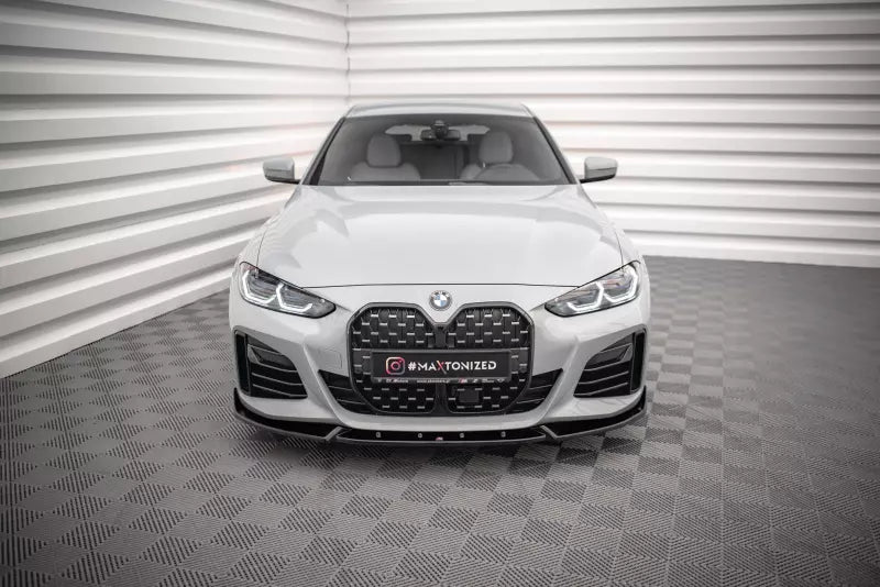 Maxton Design Frontlippe V.2 für BMW 4er Gran Coupe M-Paket G26 Hochglanz schwarz – Ansicht 2