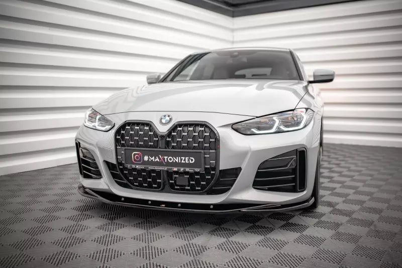 Maxton Design Frontlippe V.3 für BMW 4er Gran Coupe M-Paket G26 Hochglanz schwarz – Ansicht 1
