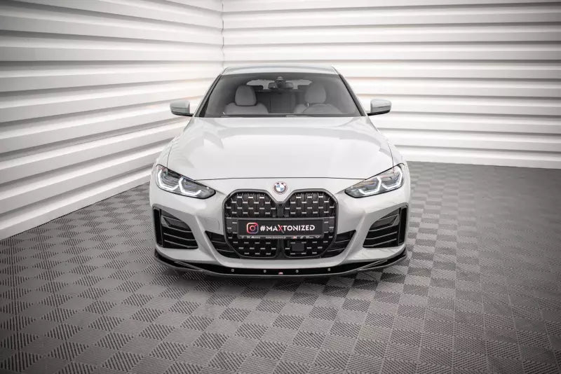 Maxton Design Frontlippe V.3 für BMW 4er Gran Coupe M-Paket G26 Hochglanz schwarz – Ansicht 2