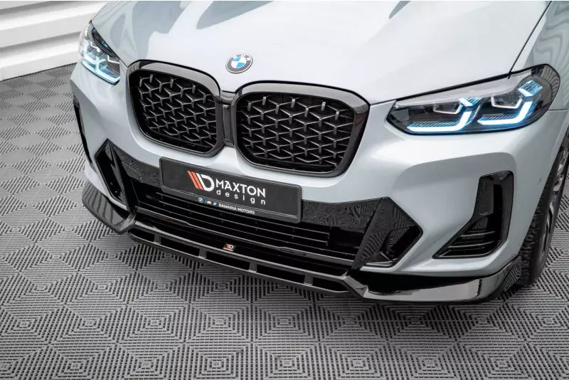 Maxton Design Frontlippe V.1 für BMW X4 M-Paket G02 Facelift Hochglanz schwarz – Ansicht 3