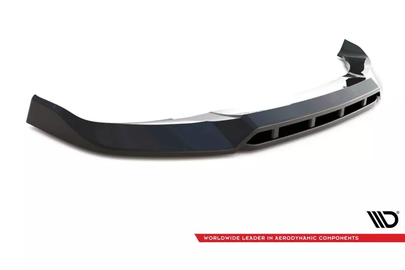 Maxton Design Frontlippe V.1 für BMW X4 M-Paket G02 Facelift Hochglanz schwarz – Ansicht 4