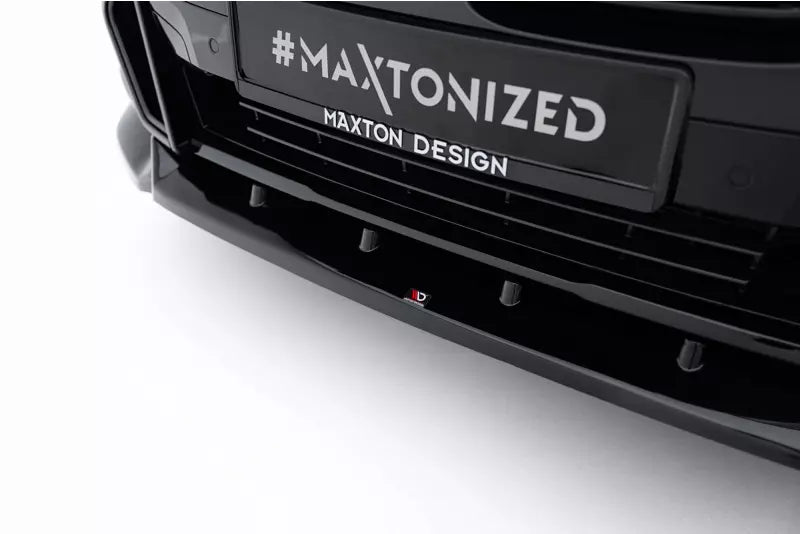 Maxton Design Frontlippe V.2 für BMW X4 M-Paket G02 Facelift Hochglanz schwarz – Ansicht 4