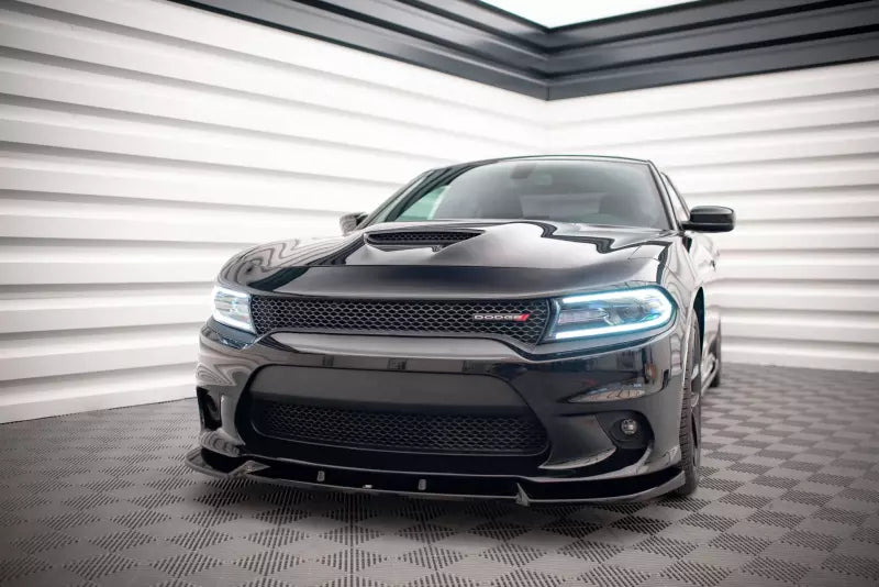 Maxton Design Frontlippe V.2 für Dodge Charger SRT Mk7 Facelift Hochglanz schwarz – Ansicht 1