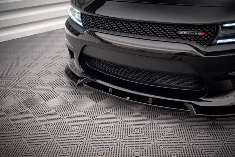 Maxton Design Frontlippe V.2 für Dodge Charger SRT Mk7 Facelift Hochglanz schwarz – Ansicht 3