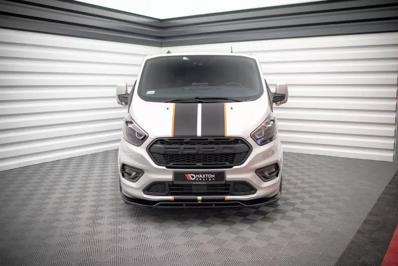Maxton Design Frontlippe für Ford Transit Custom ST-Line Mk1 Facelift Hochglanz schwarz – Ansicht 2