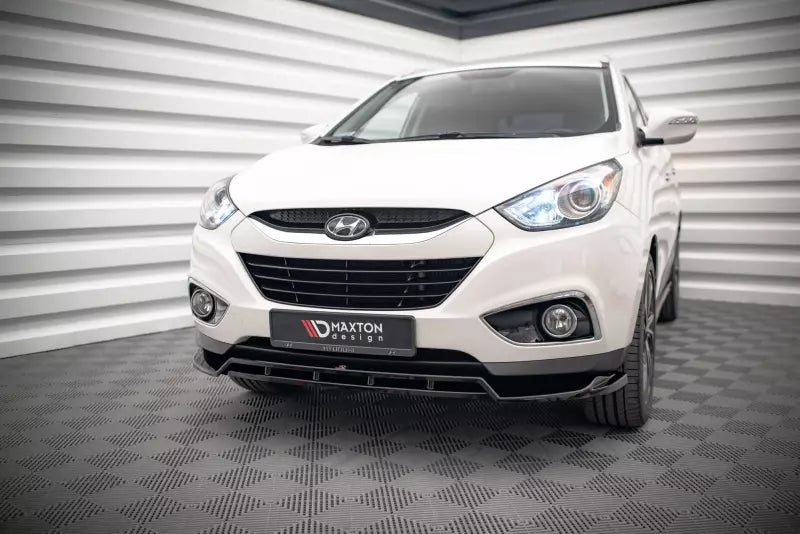 Maxton Design Frontlippe V.1 für Hyundai ix35 Mk1 Hochglanz schwarz – Ansicht 1