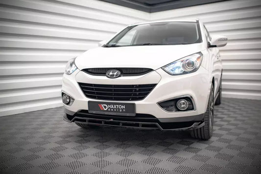 Maxton Design Frontlippe V.1 für Hyundai ix35 Mk1 Hochglanz schwarz – Ansicht 1