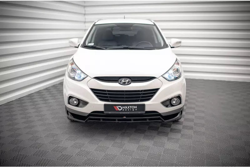 Maxton Design Frontlippe V.1 für Hyundai ix35 Mk1 Hochglanz schwarz – Ansicht 2