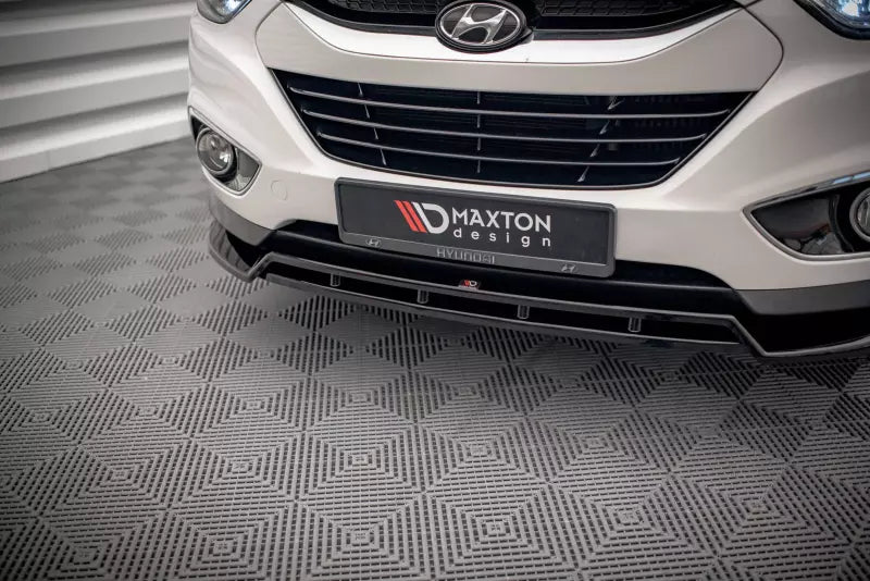 Maxton Design Frontlippe V.1 für Hyundai ix35 Mk1 Hochglanz schwarz – Ansicht 3