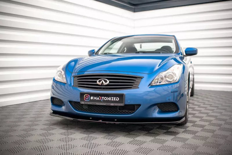 Maxton Design Frontlippe für Infiniti G37 Coupe Hochglanz schwarz – Ansicht 1