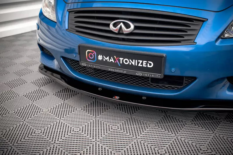 Maxton Design Frontlippe für Infiniti G37 Coupe Hochglanz schwarz – Ansicht 3