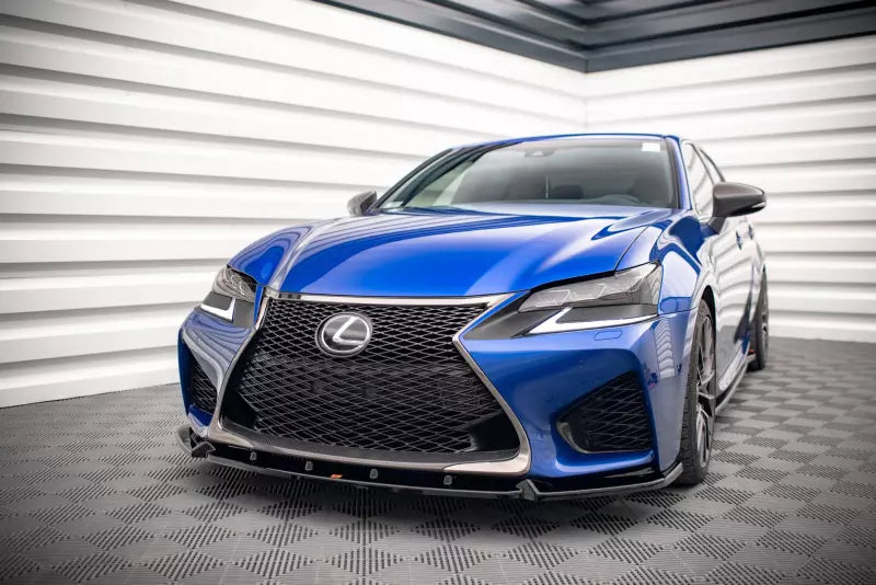 Maxton Design Frontlippe V.1 für Lexus GS F Mk4 Facelift Hochglanz schwarz – Ansicht 1
