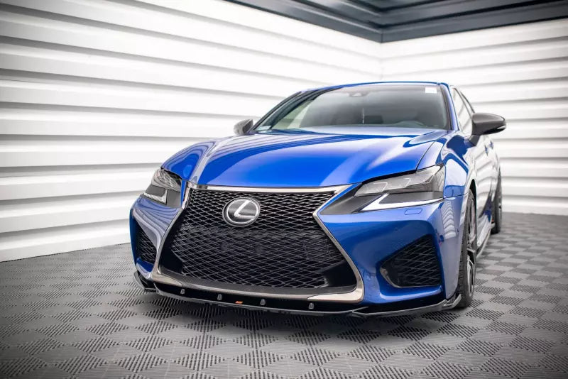 Maxton Design Frontlippe V.2 für Lexus GS F Mk4 Facelift Hochglanz schwarz – Ansicht 1