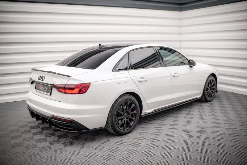 Maxton Design Seitenschweller (Paar) für Audi A4 B9 Facelift Hochglanz schwarz – Ansicht 3