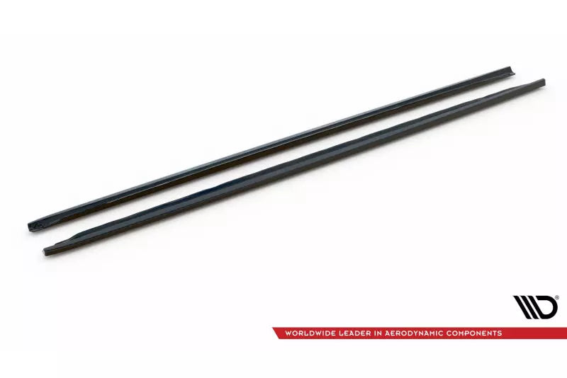 Maxton Design Seitenschweller (Paar) für Audi A4 B9 Facelift Hochglanz schwarz – Ansicht 4