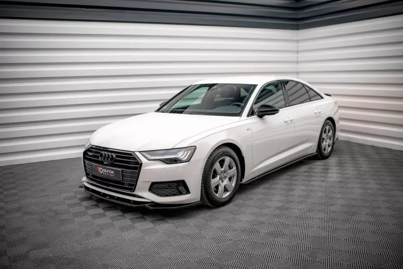 Maxton Design Seitenschweller (Paar) für Audi A6 C8 Hochglanz schwarz – Ansicht 2