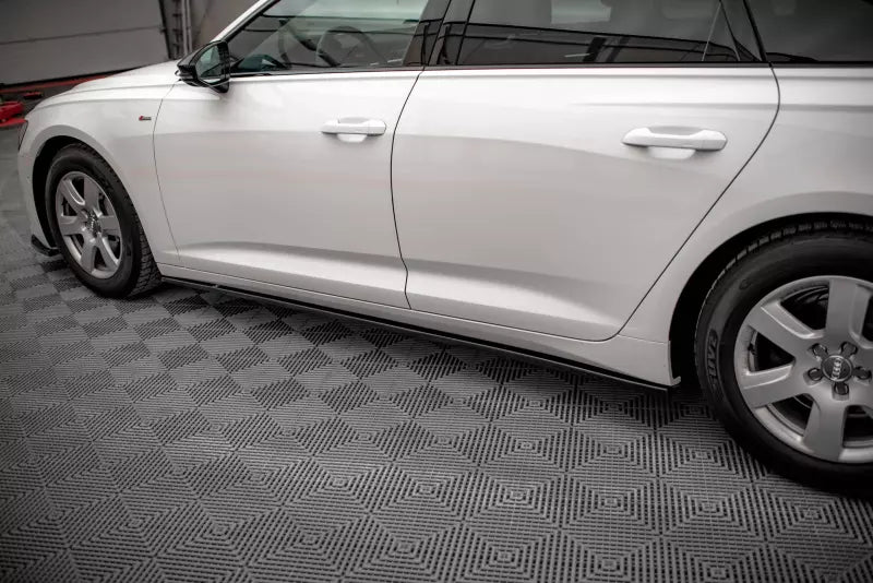 Maxton Design Seitenschweller (Paar) für Audi A6 C8 Hochglanz schwarz – Ansicht 3