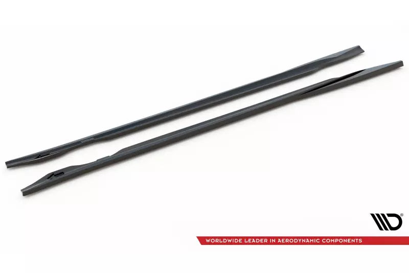 Maxton Design Seitenschweller (Paar) V.1 für Audi e-Tron GT / RS GT Mk1 Hochglanz schwarz – Ansicht 4
