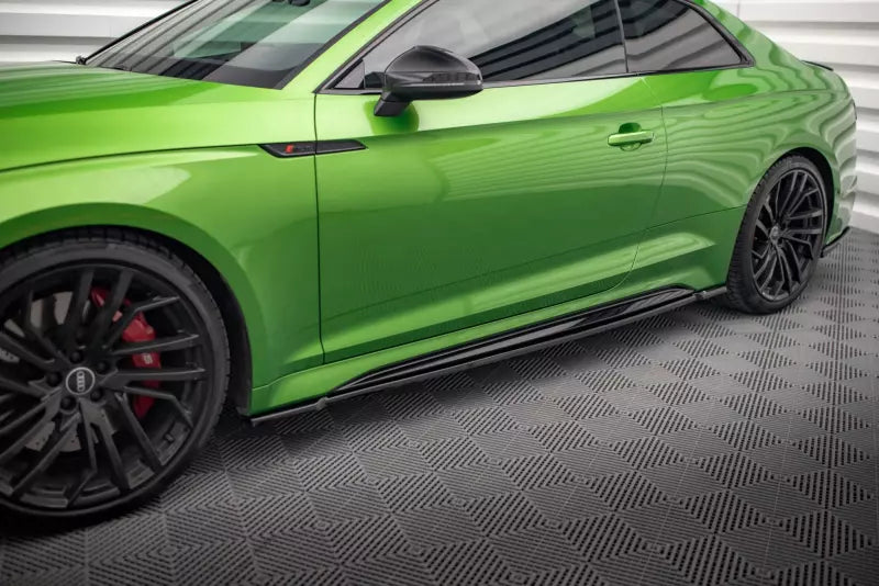 Maxton Design Seitenschweller (Paar) für Audi RS5 Coupe B9 F5 Facelift Hochglanz schwarz – Ansicht 1