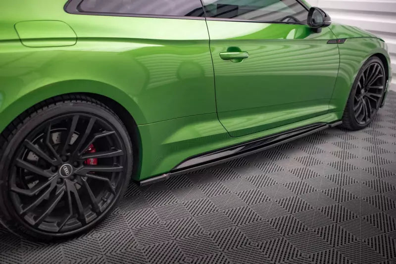 Maxton Design Seitenschweller (Paar) für Audi RS5 Coupe B9 F5 Facelift Hochglanz schwarz – Ansicht 2