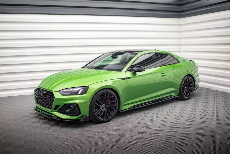 Maxton Design Seitenschweller (Paar) für Audi RS5 Coupe B9 F5 Facelift Hochglanz schwarz – Ansicht 3