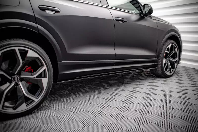 Maxton Design Seitenschweller (Paar) für Audi RSQ8 Mk1 Hochglanz schwarz – Ansicht 1