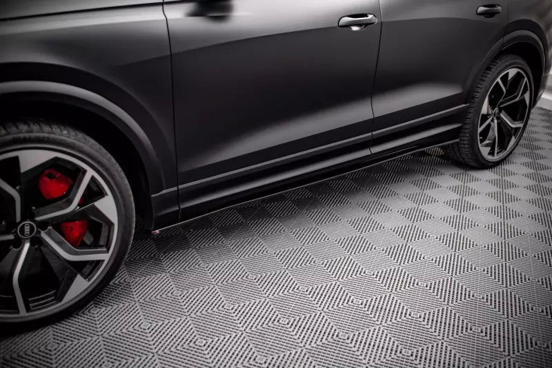 Maxton Design Seitenschweller (Paar) für Audi RSQ8 Mk1 Hochglanz schwarz – Ansicht 3
