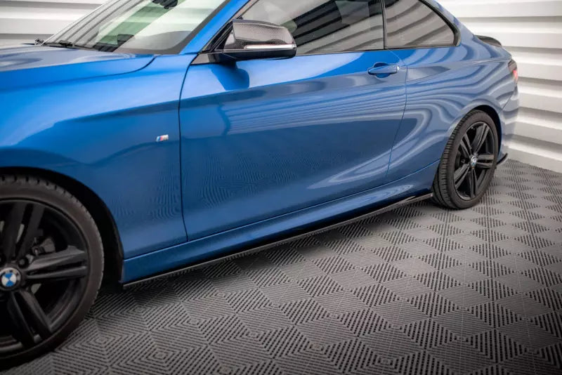 Maxton Design Seitenschweller (Paar) für BMW 2 M-Paket F22 Hochglanz schwarz – Ansicht 1