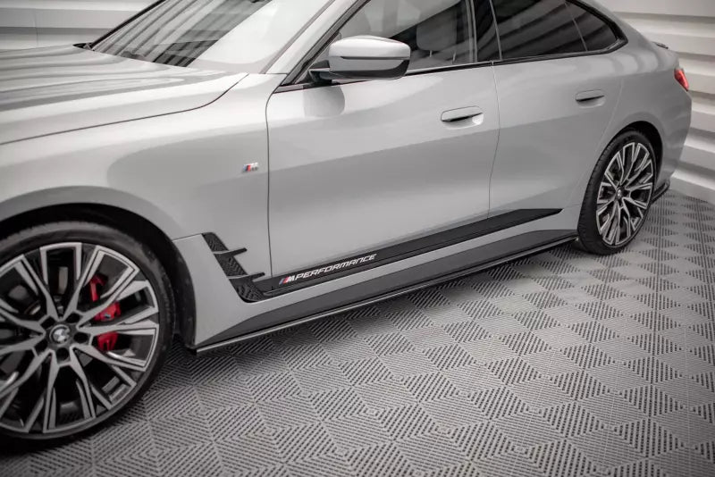 Maxton Design Seitenschweller (Paar) V.1 für BMW 4er Gran Coupe M-Paket G26 Hochglanz schwarz – Ansicht 1